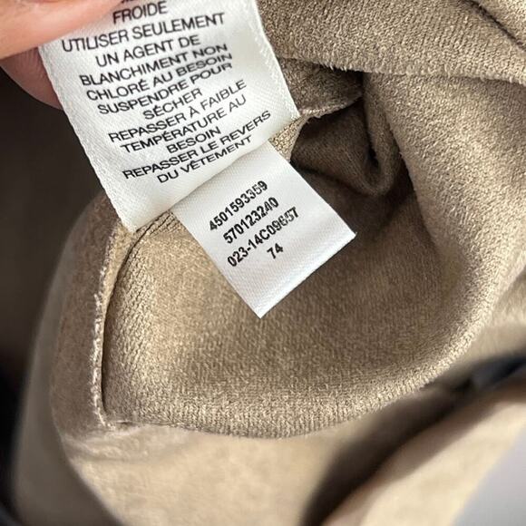 Chico's tan faux suede fringe vest festival womens size 2 US: Large - Picture 8 of 8